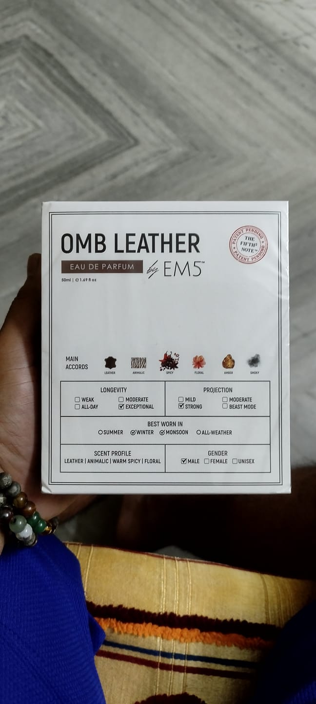 Customer photo review of Omb Leather | Eau De Parfum