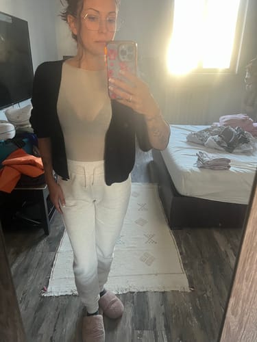 Customer photo review of Maglia calda modal misto cachemire - beige