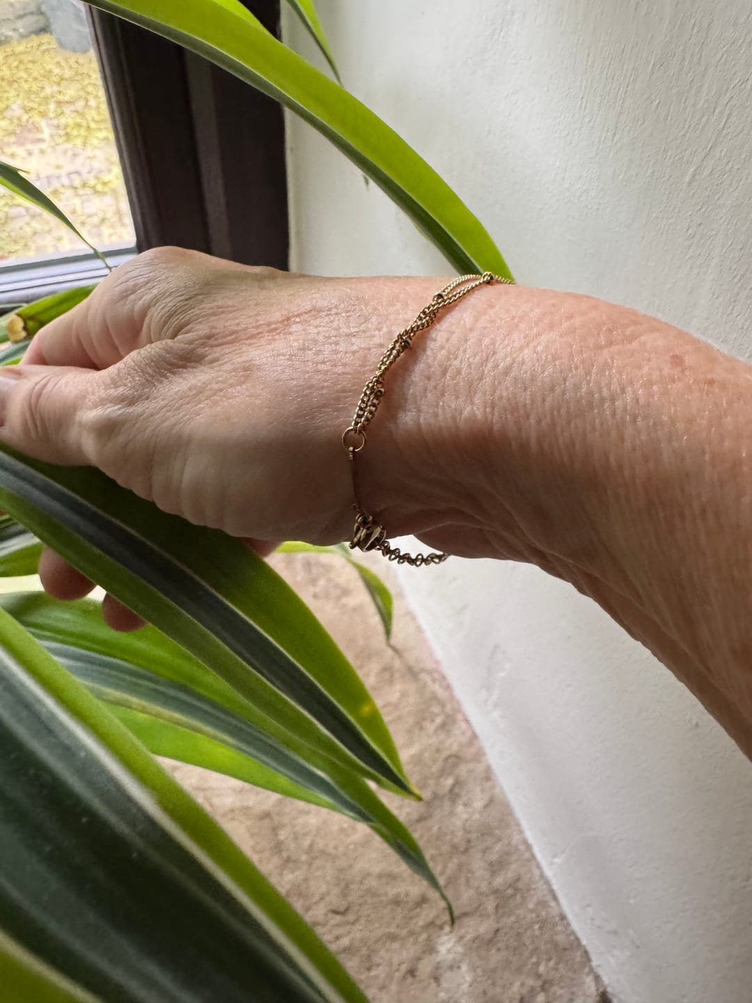 Customer photo review of Double Beaded Bracelet