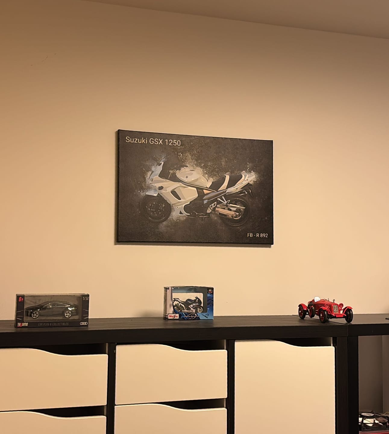 Customer photo review of Dein Motorroad als Aquarell Poster | Geschenk für Motorradfahrer