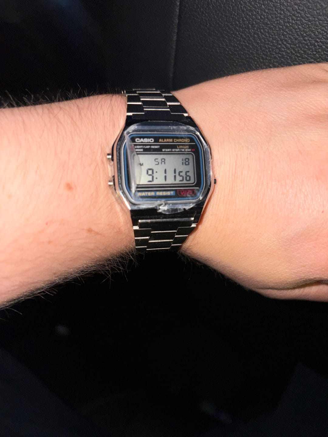 Customer photo review of Reloj Casio Vintage A158WA-1DF Azul/Plateado