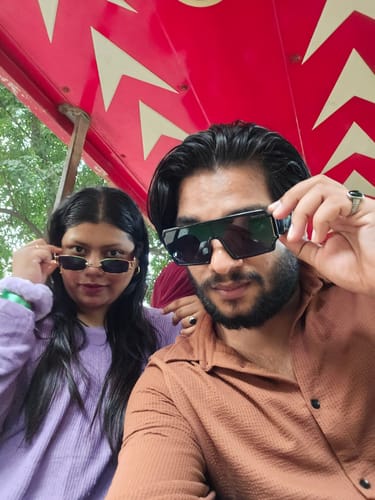 Customer photo review of Technics | Black Polarized Sunglasses | Black Lens  - PMG5588