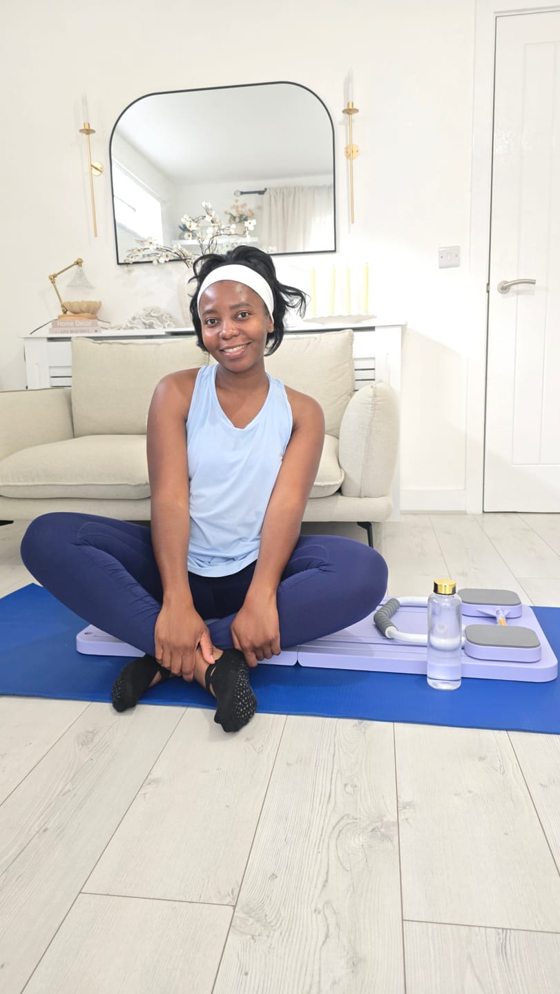 Customer photo review of Reformly Pilates Board + 60-Day Transformation Program