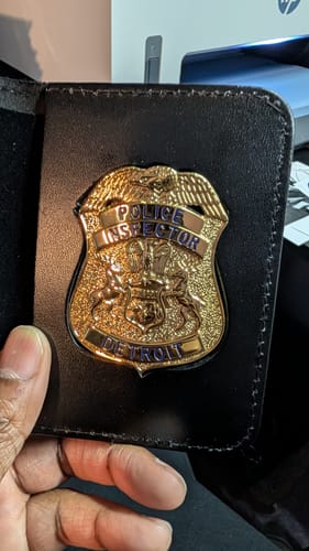 Customer photo review of Beverly Hills COP II Axel Foley's Detroit Police Inspector Badge
