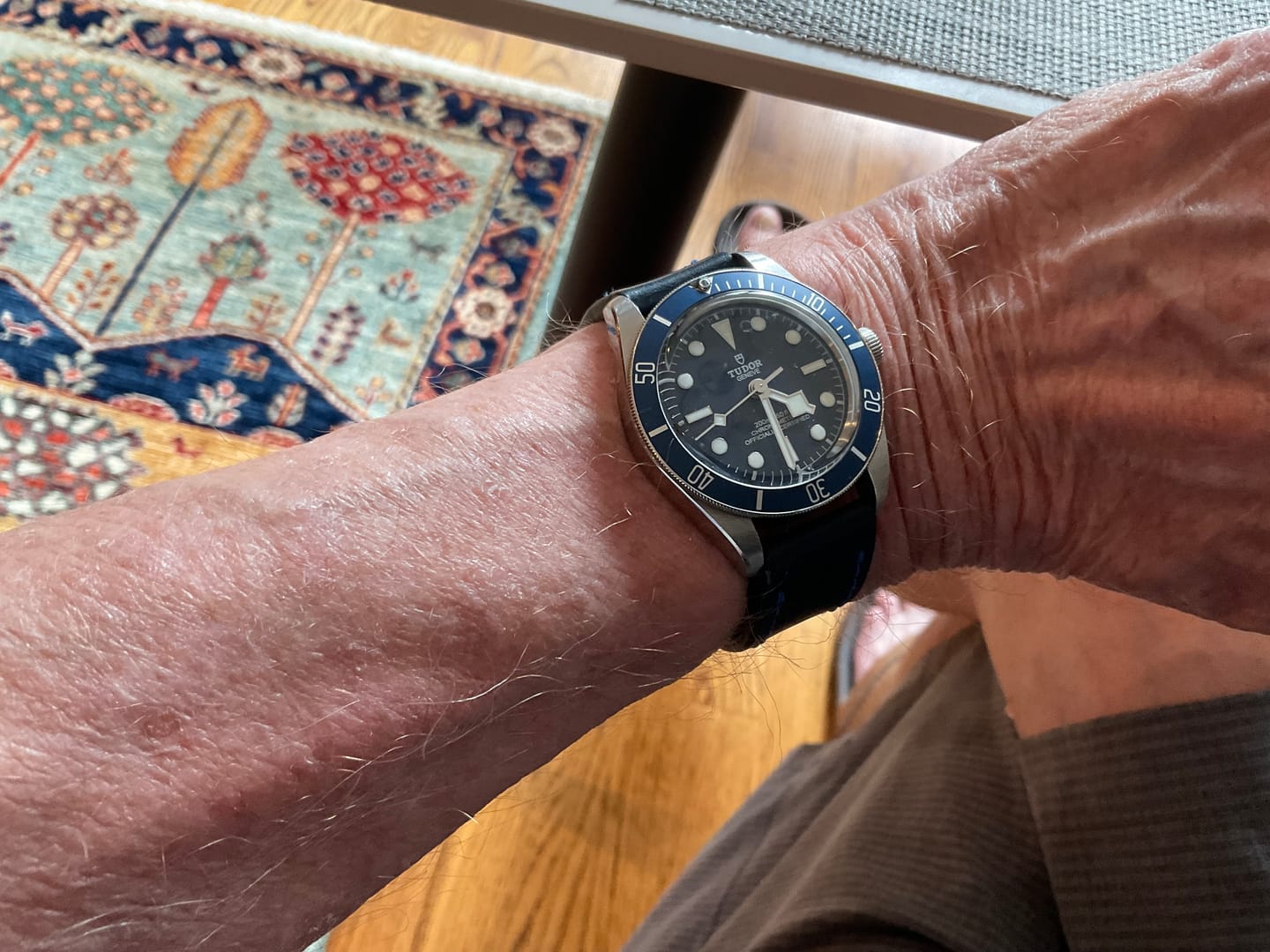 Customer photo review of Horween Navy Dublin | Royal Thread