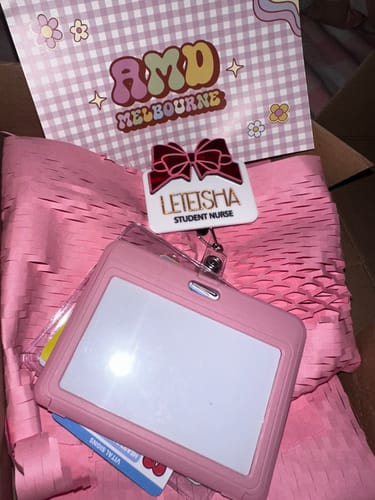 Customer photo review of Gift Box Name Badge