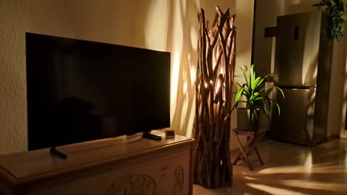 Customer photo review of Design Teak Wurzelholz Stehlampe ACE