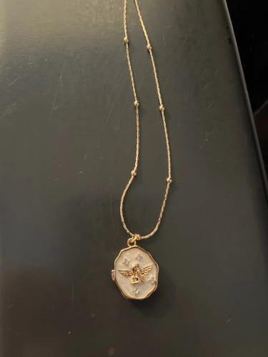Customer photo review of Angel Locket Necklace