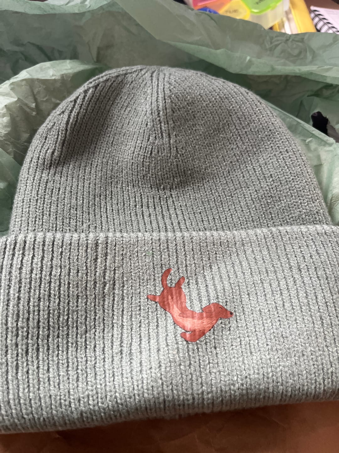 Customer photo review of Recycled Animal Beanie -36 animals to choose from