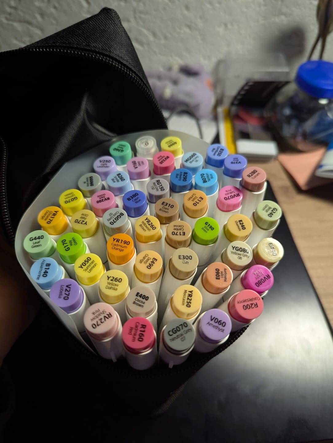Customer photo review of Ohuhu Honolulu Brush Markers - Small Set