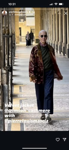 Customer photo review of Pierre Louis Mascia Double Breasted Jacket