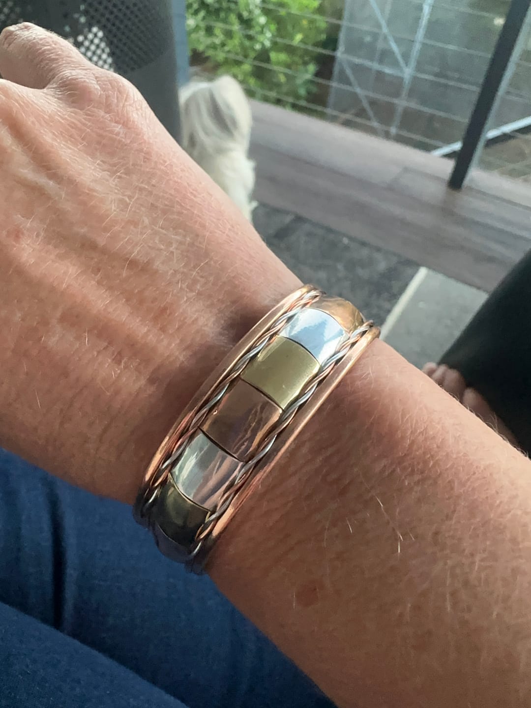 Customer photo review of Touchstone / Magnetic / Copper Bracelet