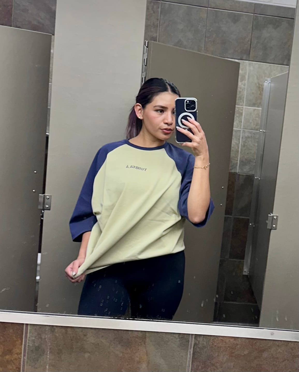 Customer photo review of 4139 - Oversized Baseball Tees