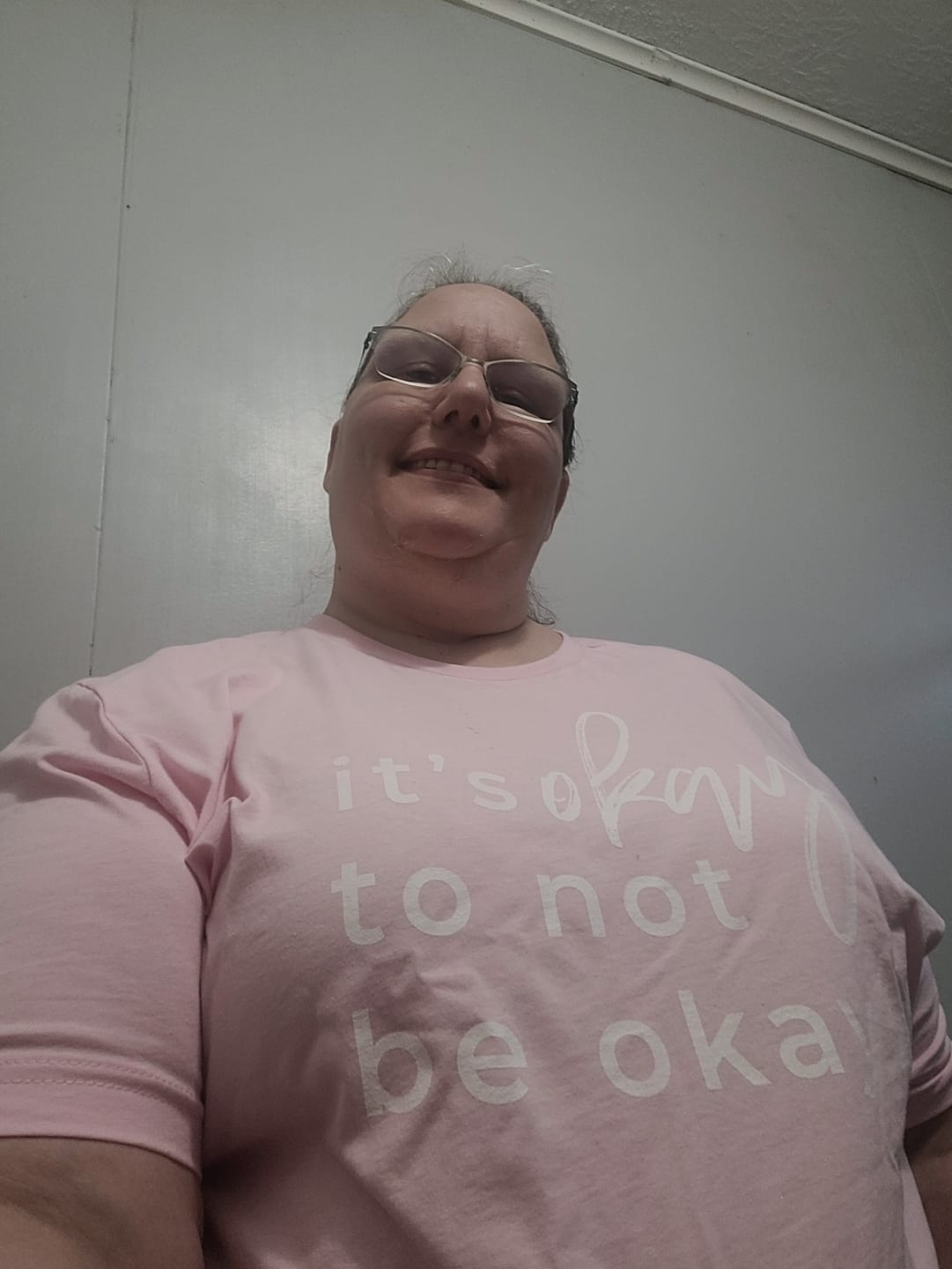 Customer photo review of It's Okay To Not Be Okay T-Shirt