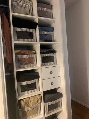Customer photo review of Caja De Almacenamiento De Tela Con Transparencia