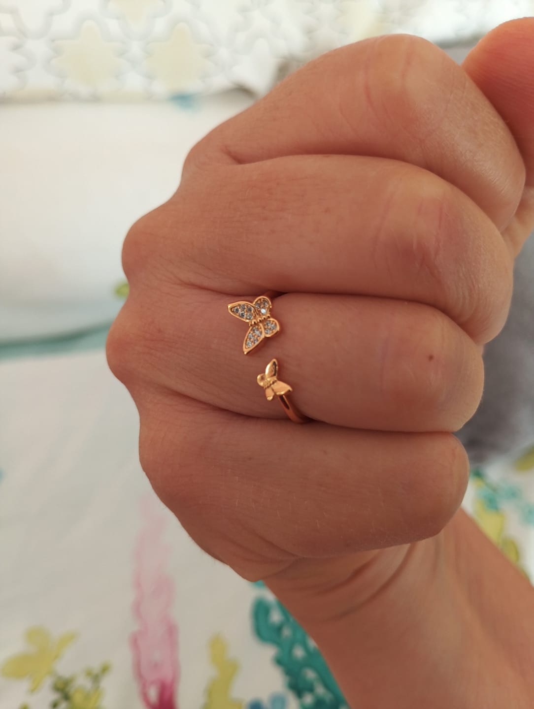 Customer photo review of Anillo Maripositas