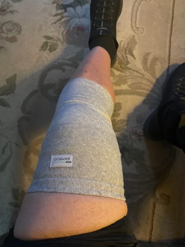 Customer photo review of Premium Bamboo Knee Sleeve (Single)