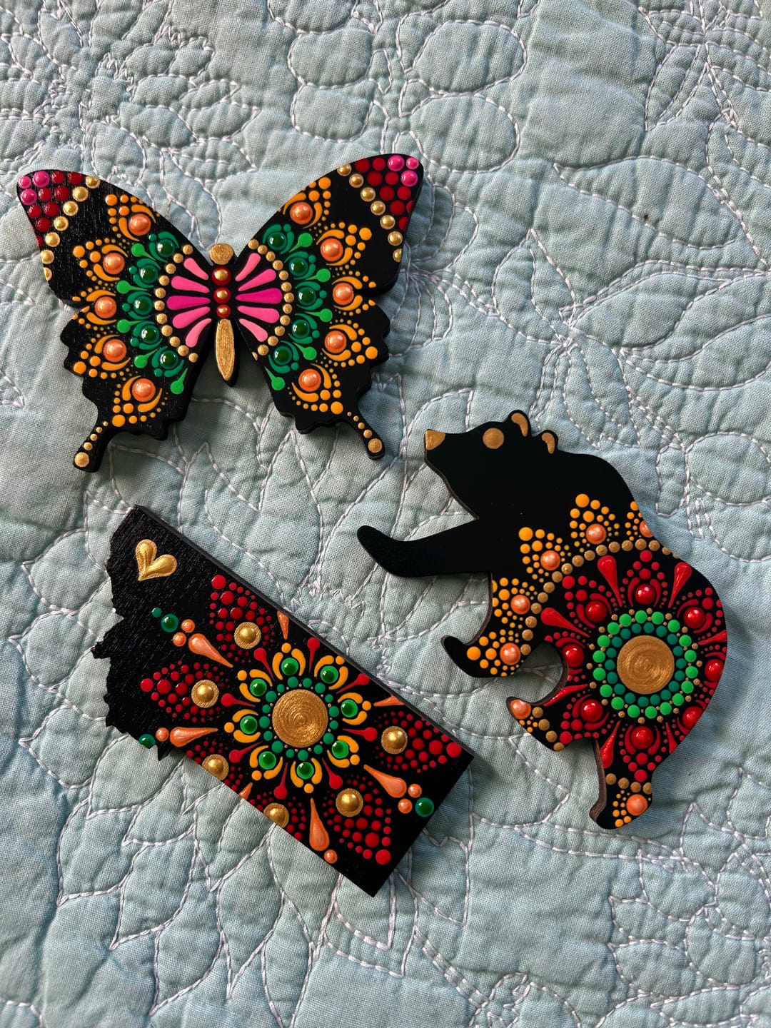 Customer photo review of Unfinished Wood Butterfly | Insect | Animal | Wildlife | Craft Cutout | up to 46" DIY