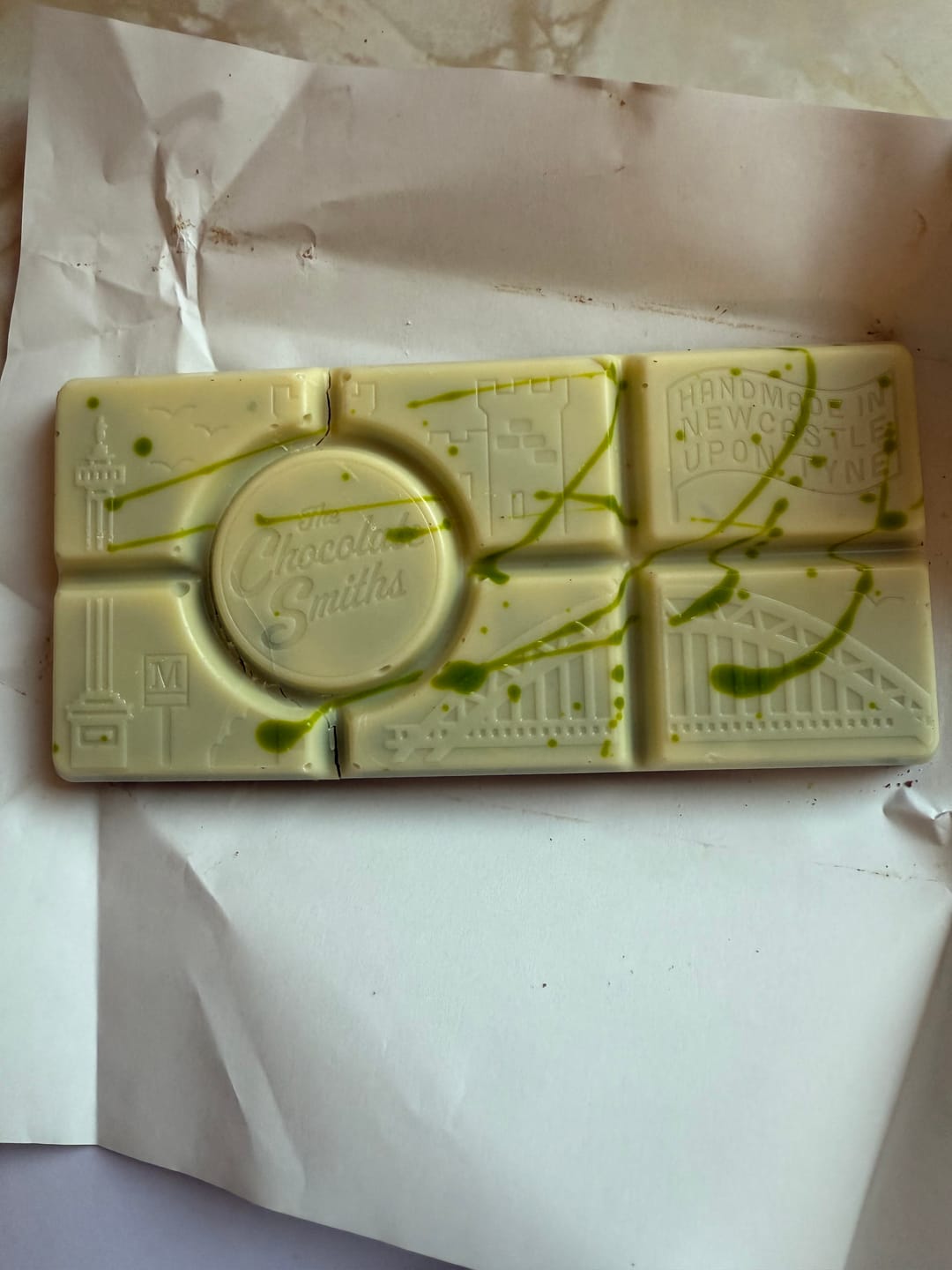 Customer photo review of *Levelled up* Pistachio Cannoli Inspired Bizarre chocolate bar 145g