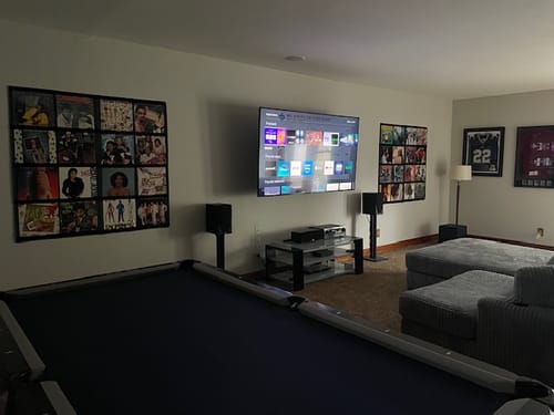 Customer photo review of 12" Vinyl Record Display Frame - LP Wall Storage