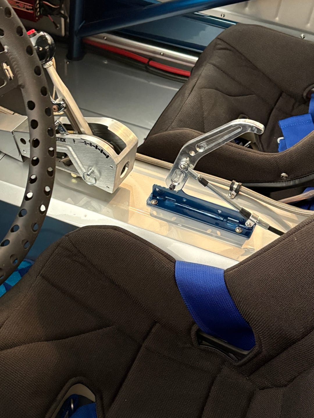 Customer photo review of Motion Raceworks Billet Parachute Handle Release Lever & Cable Mount Kit