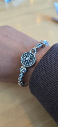 Customer photo review of Compass Urn Bracelet