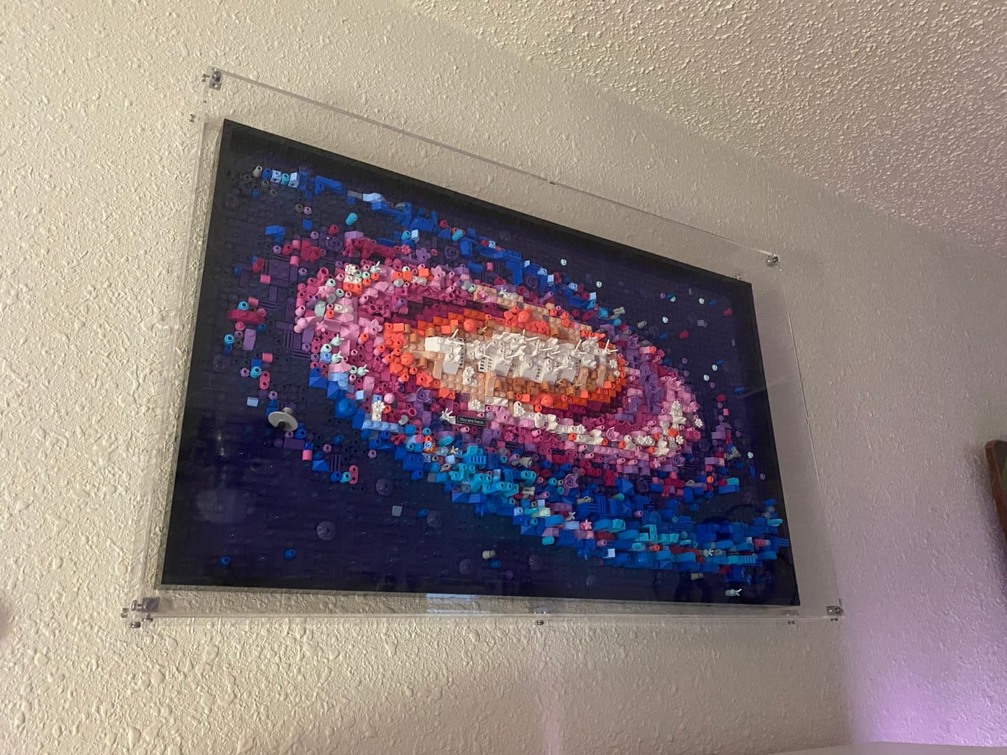 Customer photo review of Wall Mounted Display Case for LEGO® 31212 Art The Milky Way Galaxy