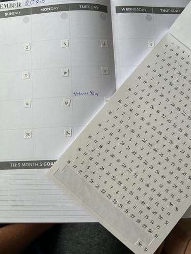 Customer photo review of Time To Date Sticker Book [EVERYDAY]