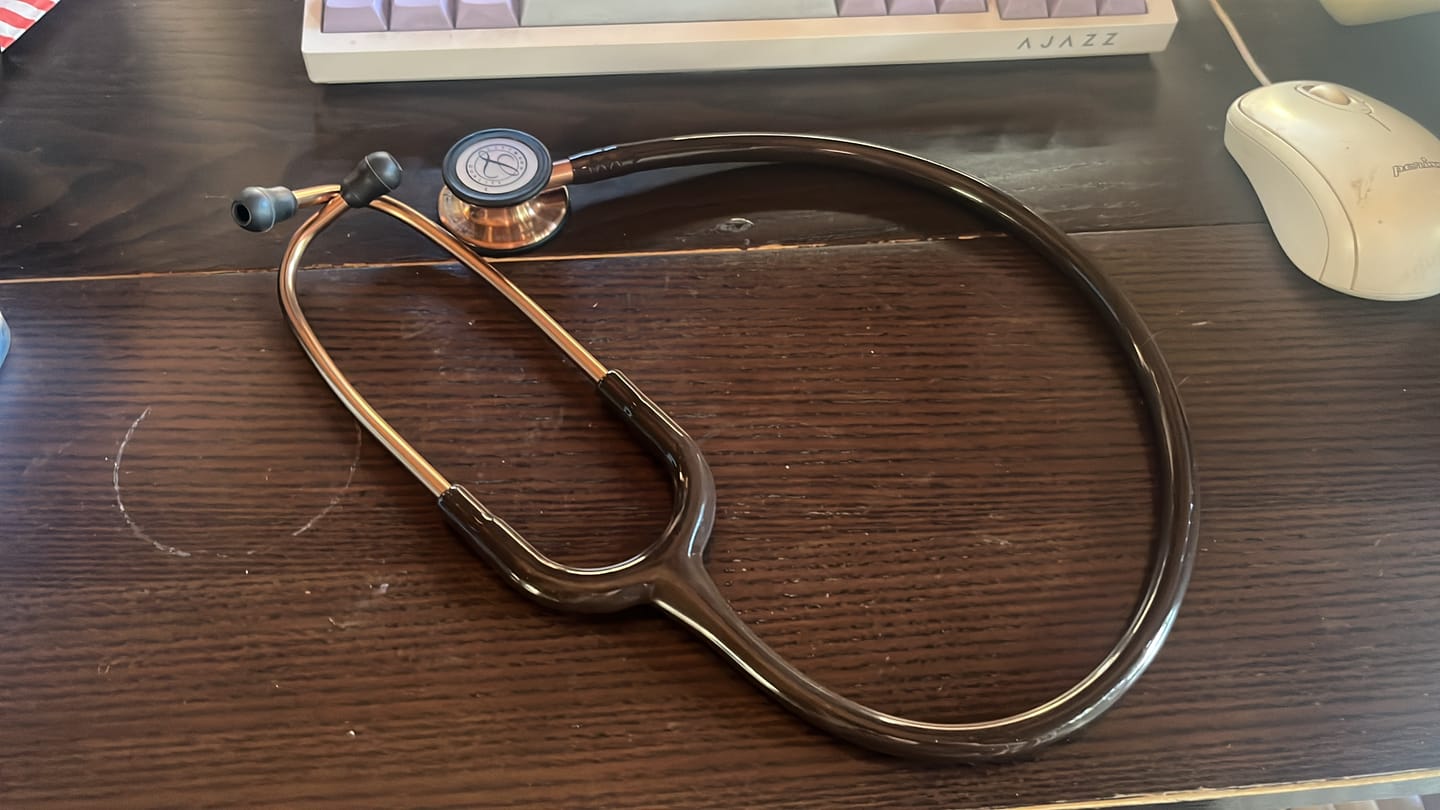 Customer photo review of Littmann Classic III Monitoring Stethoscope: Chocolate & Copper 5809