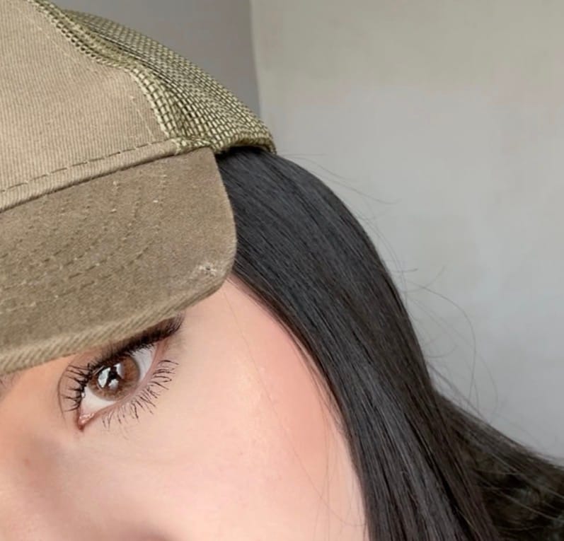 Customer photo review of Hinata Fresh Hazel Brown Prescription Colored Contact Lenses