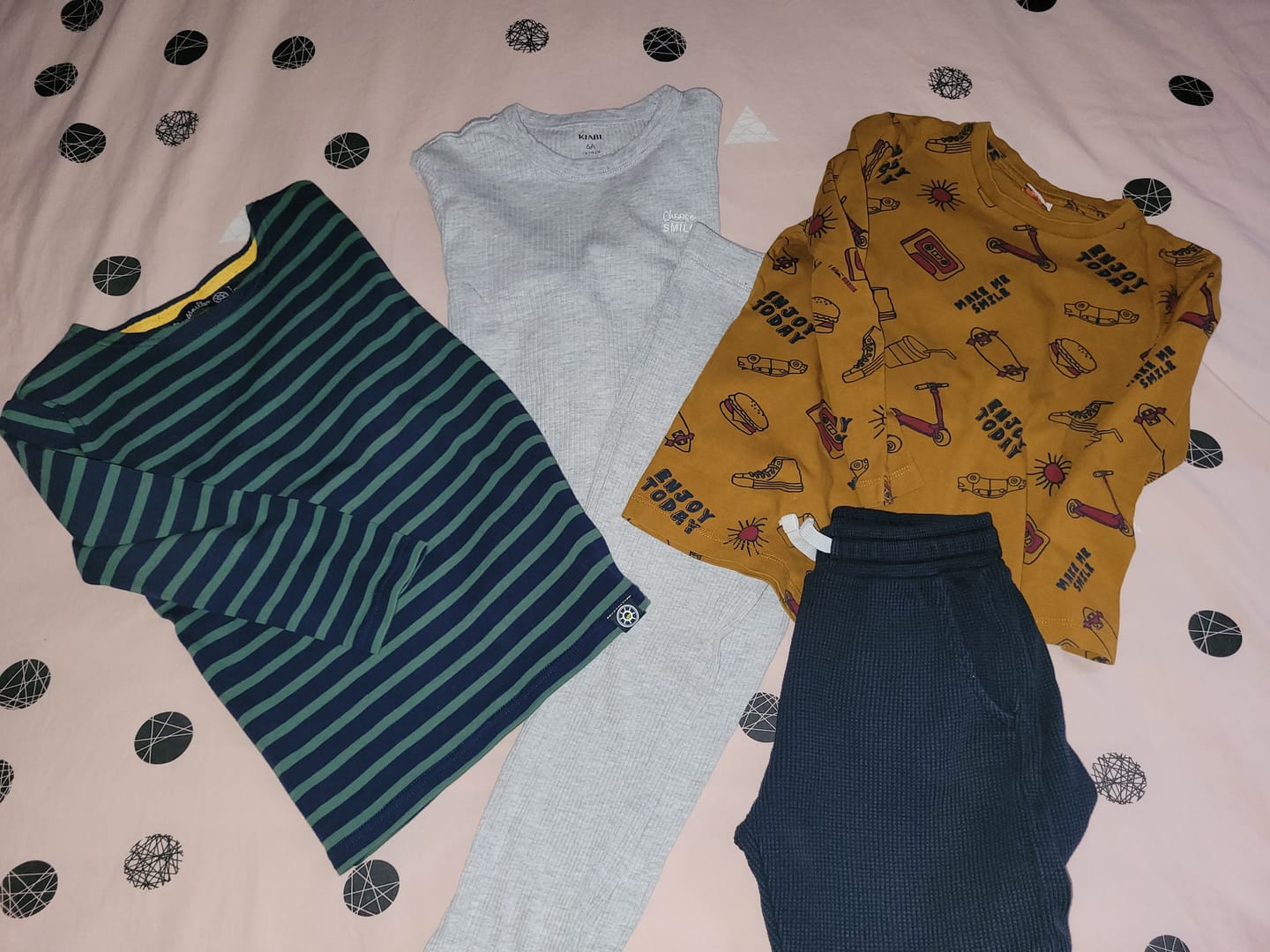 Customer photo review of Pyjama blanc à motif