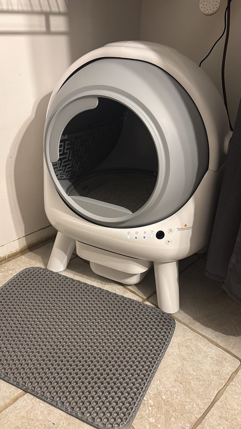 Customer photo review of [🔥Fall Sale] Orbitie Automatic Cat Litter Box for Cats,Superior Odor Control & Whisper-Quiet