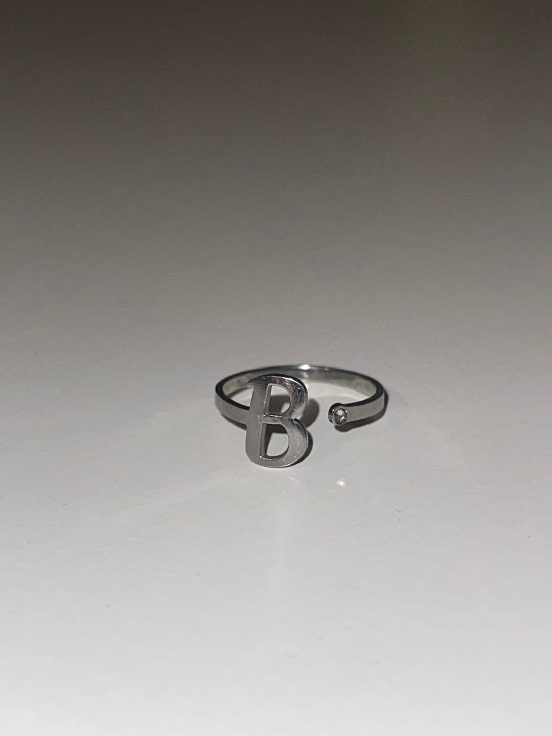 Customer photo review of Personalized Ring with Initial & Birthstone