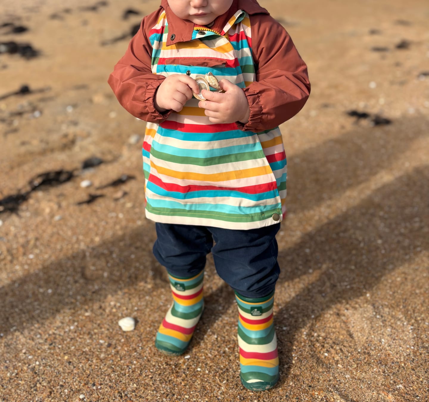 Customer photo review of Rainbow Classic Natural Rubber Rain Boots