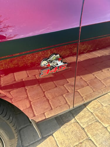 Customer photo review of "50th Challenger" Fuel Door Inlay