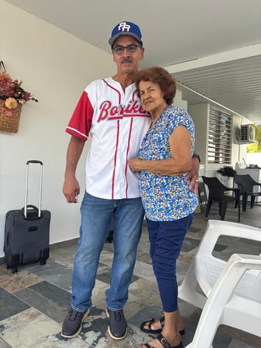 Customer photo review of Puerto Rico Heritage Custom Baseball Jersey