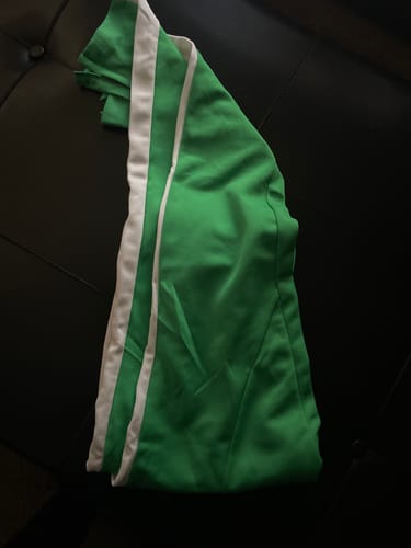 Customer photo review of Premium Side Stripe Zip Pocket Track Pants (Purple - White)