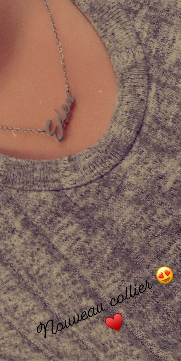 Customer photo review of Personalized Classic Necklace