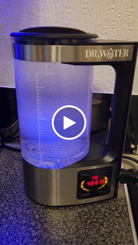 Customer video review of HydroPitcher 68oz – Glass Hydrogen Pitcher with Chlorine Removal
