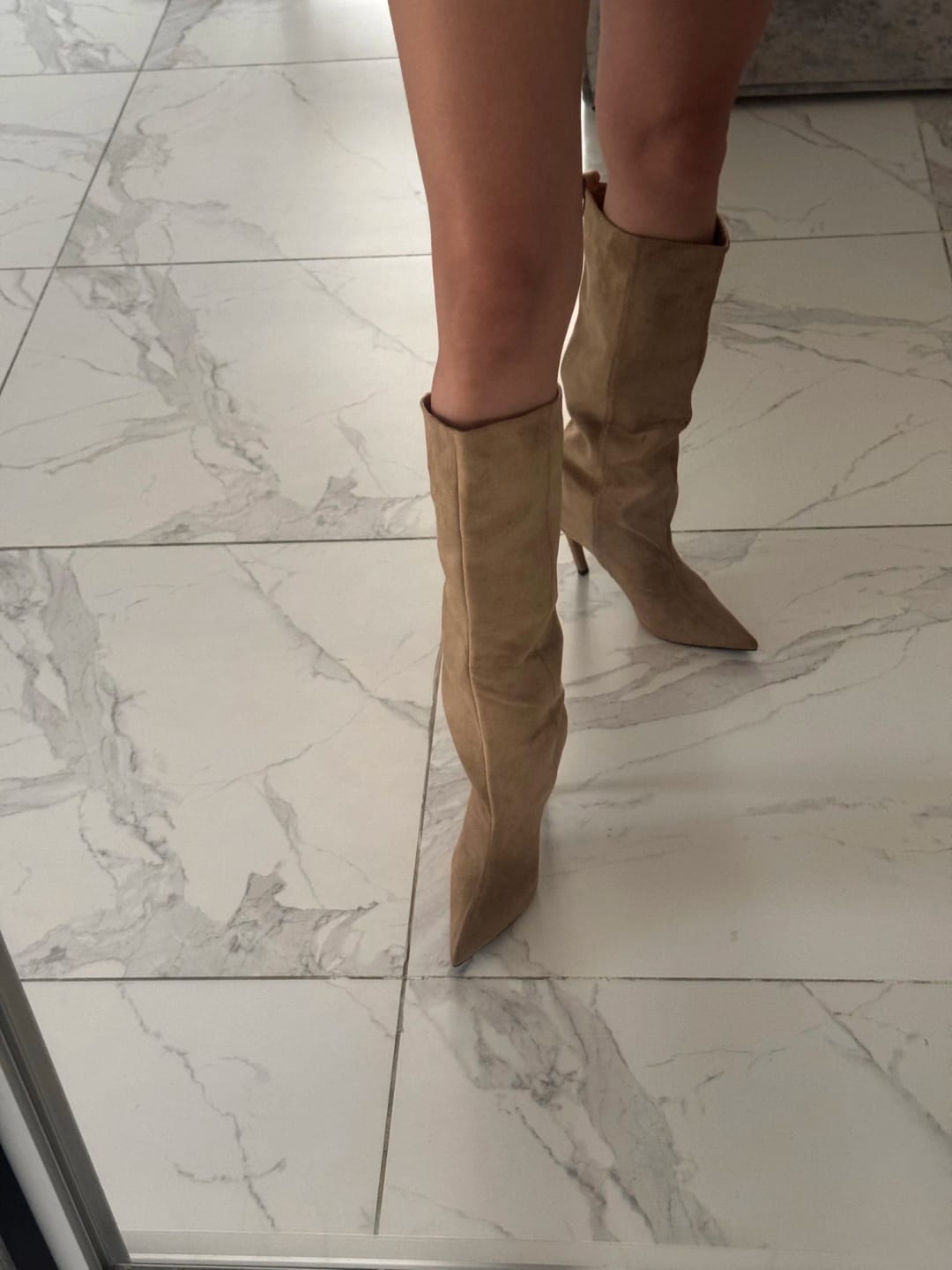 Customer photo review of Karyl Knee High Boots