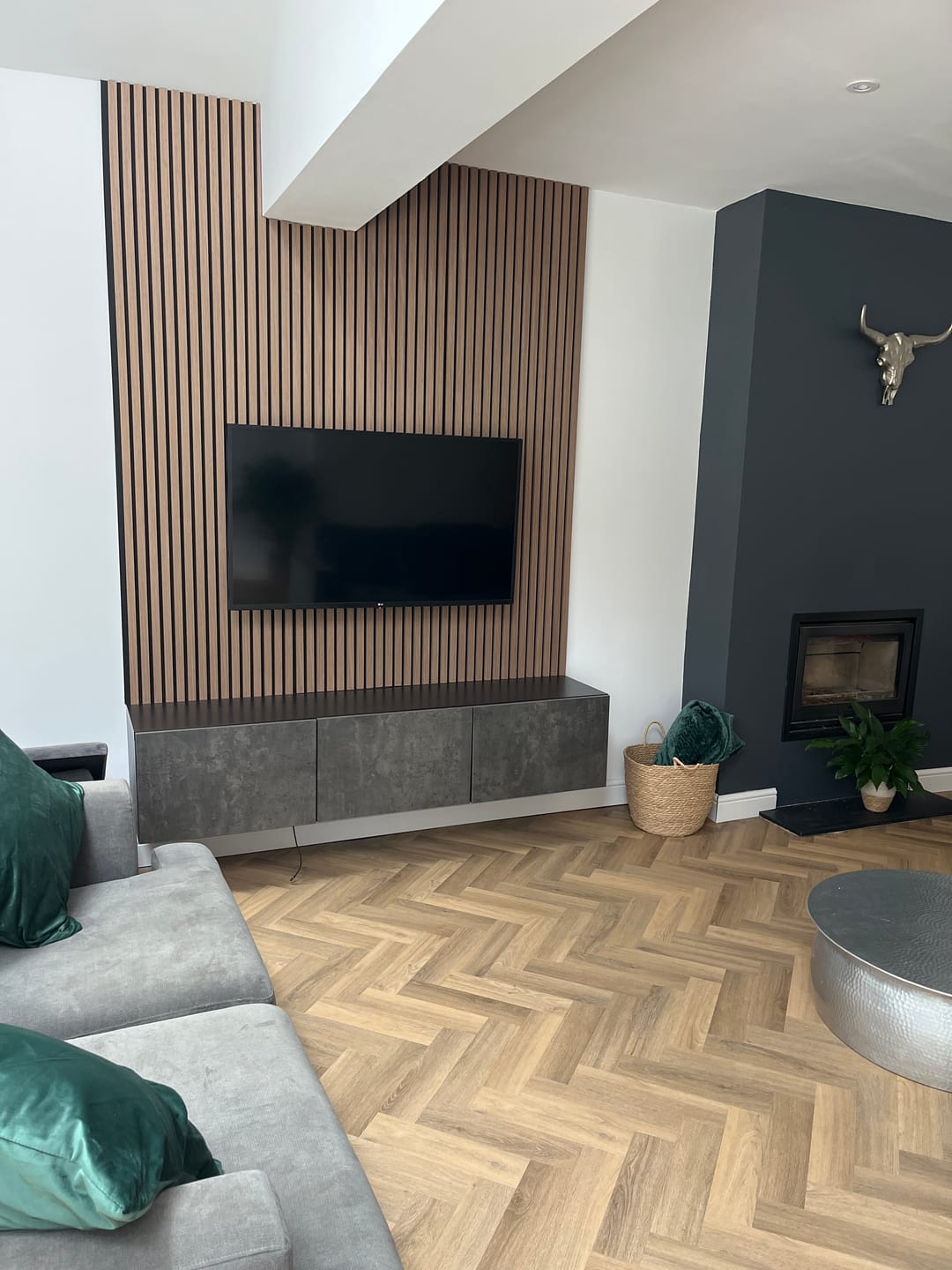 Customer photo review of Sample - Wooden Wall Panel | Mocca