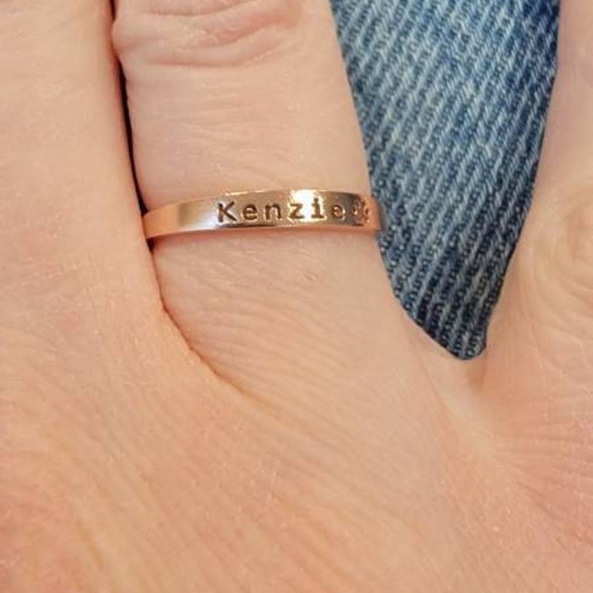 Customer photo review of Custom Pet Name Ring
