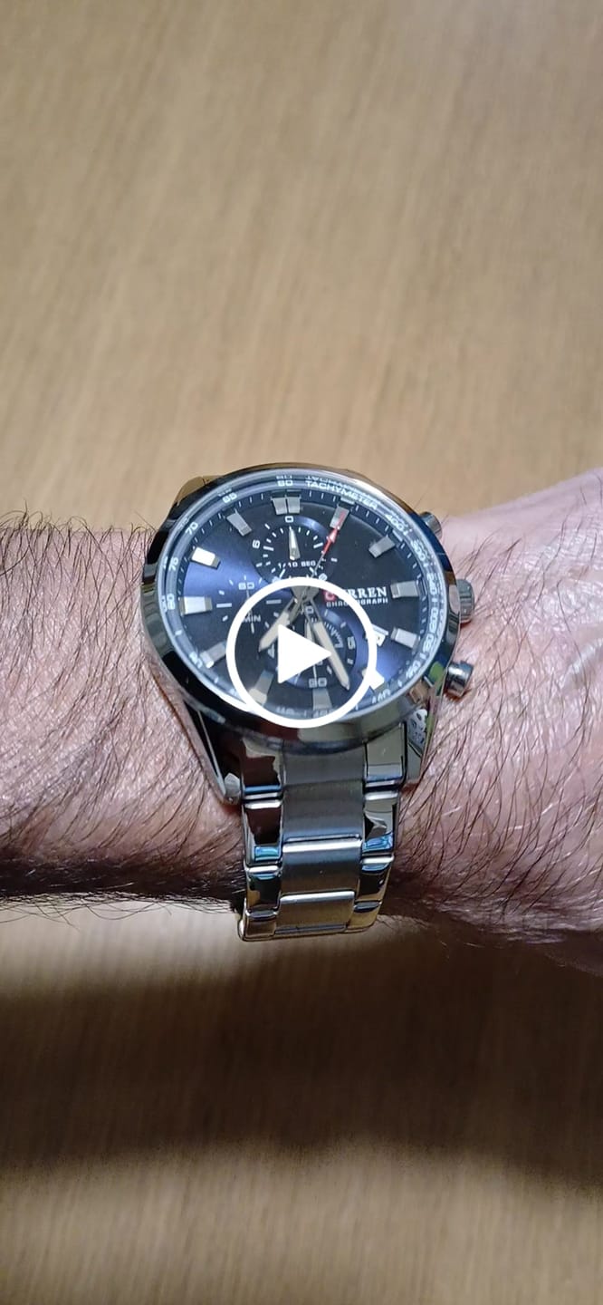 Customer video review of Curren Monte Carlo® orologio uomo acciaio