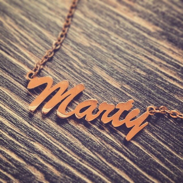 Customer photo review of Personalized Classic Necklace