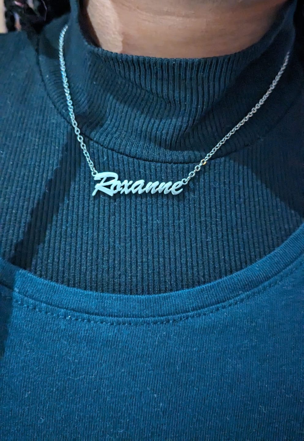 Customer photo review of Personalized Classic Necklace