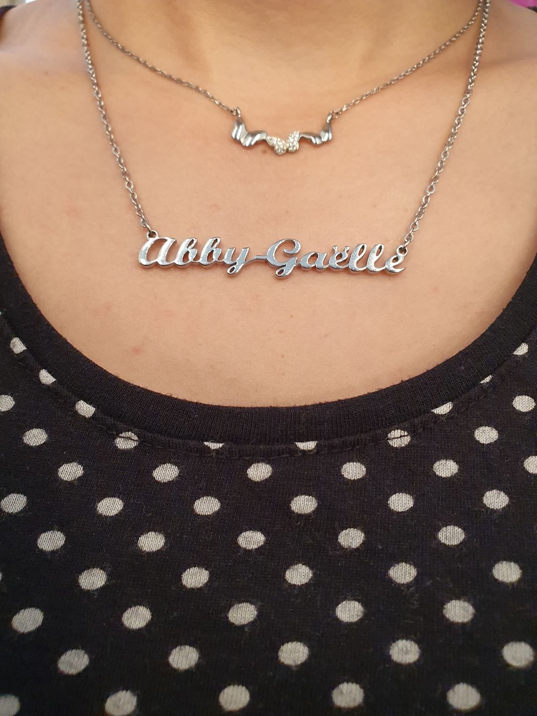 Customer photo review of Personalized Necklace