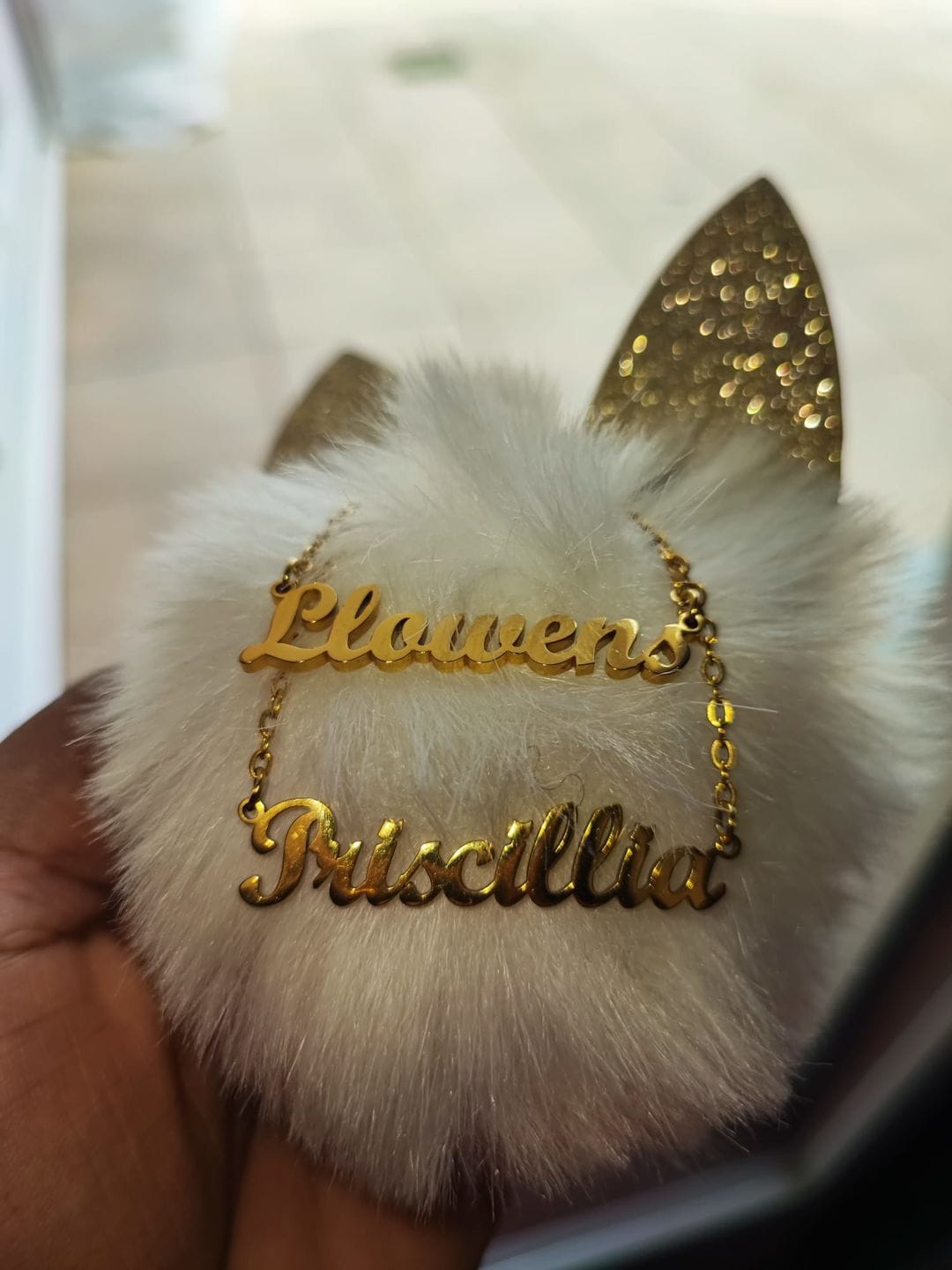Customer photo review of Personalized Necklace