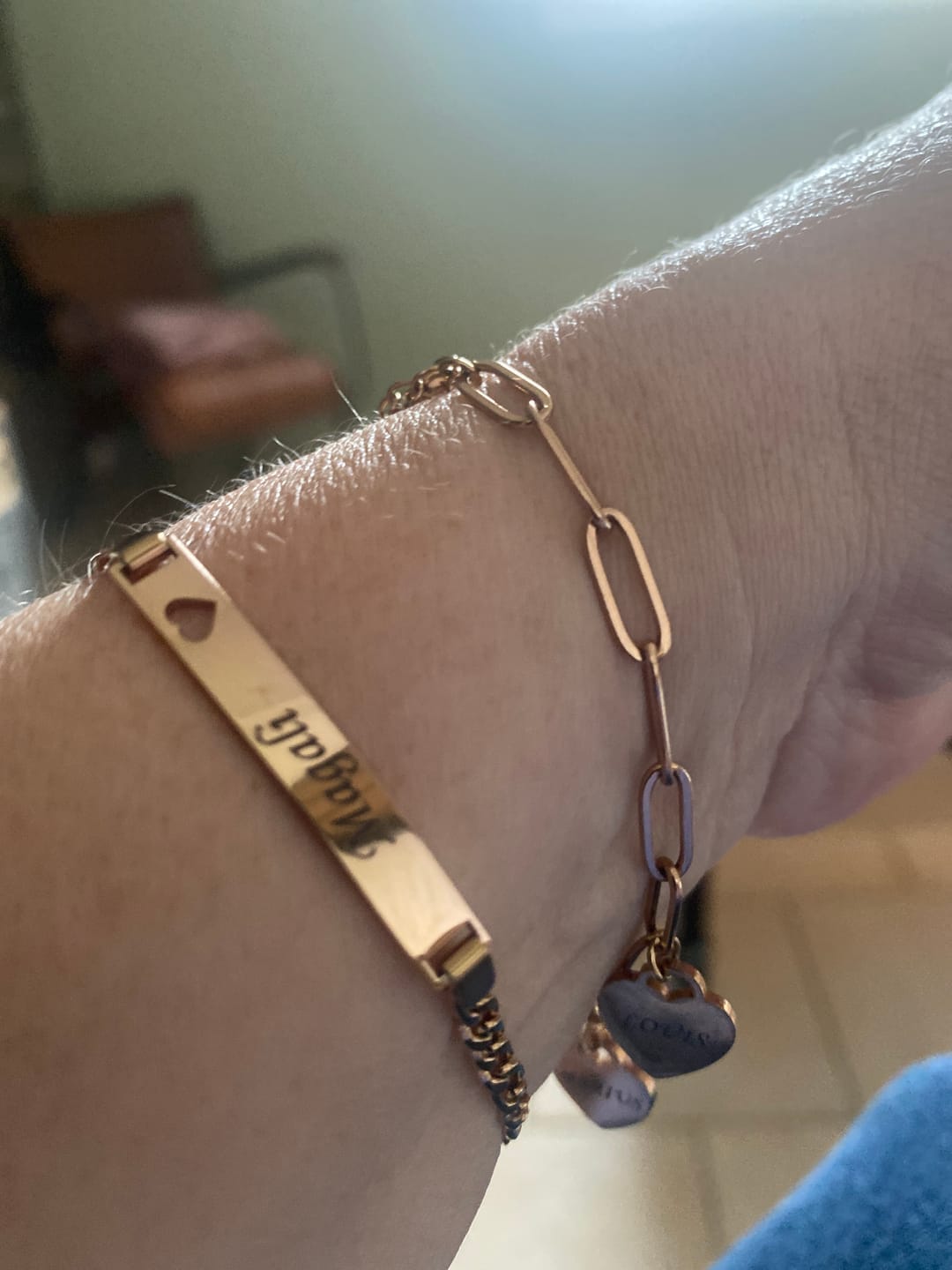 Customer photo review of Kids’ Name ID Bracelet