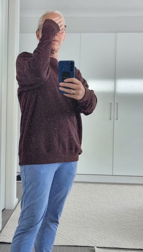 Customer photo review of Unisex Hemp Crew Neck Sweater