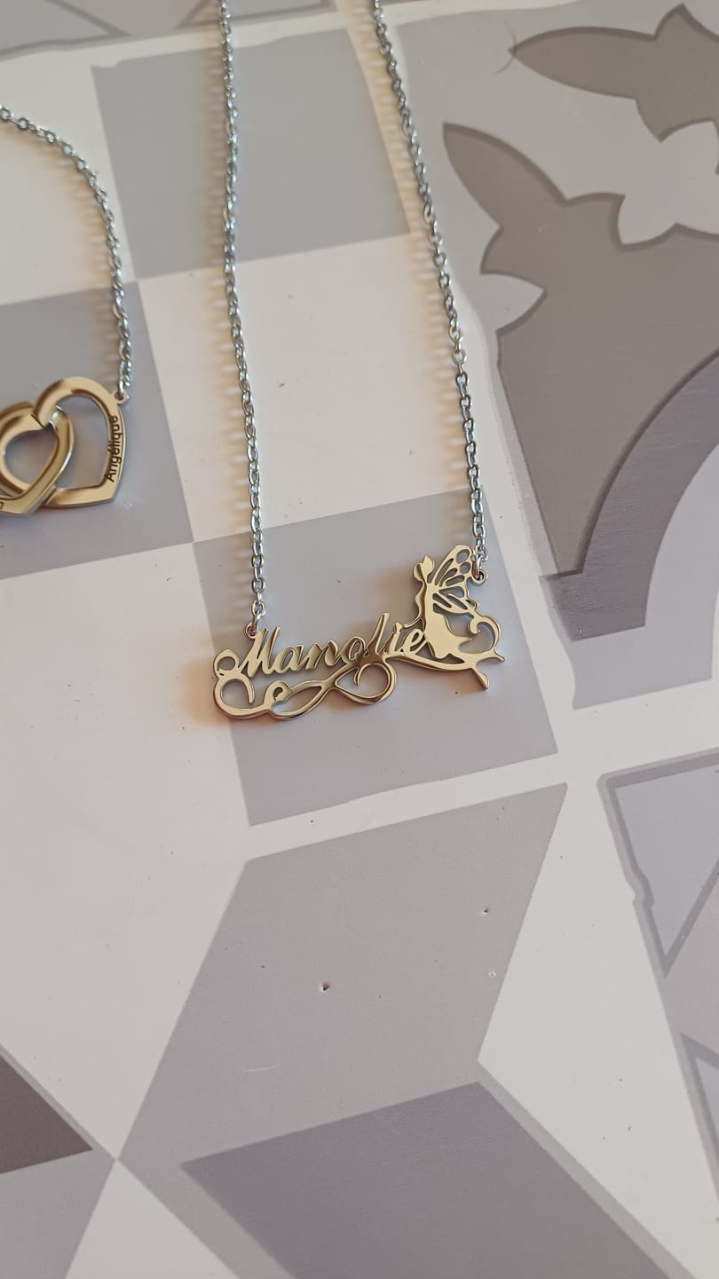 Customer photo review of Enchanted Fairy Name Necklace